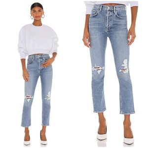 AGOLDE Riley Distressed Jeans Size 29